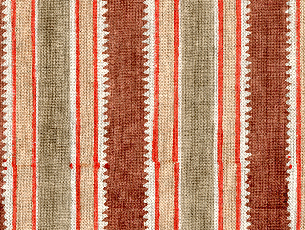Dhaaree Stripe in Rose. The prints were inspired by Victorian patterns.