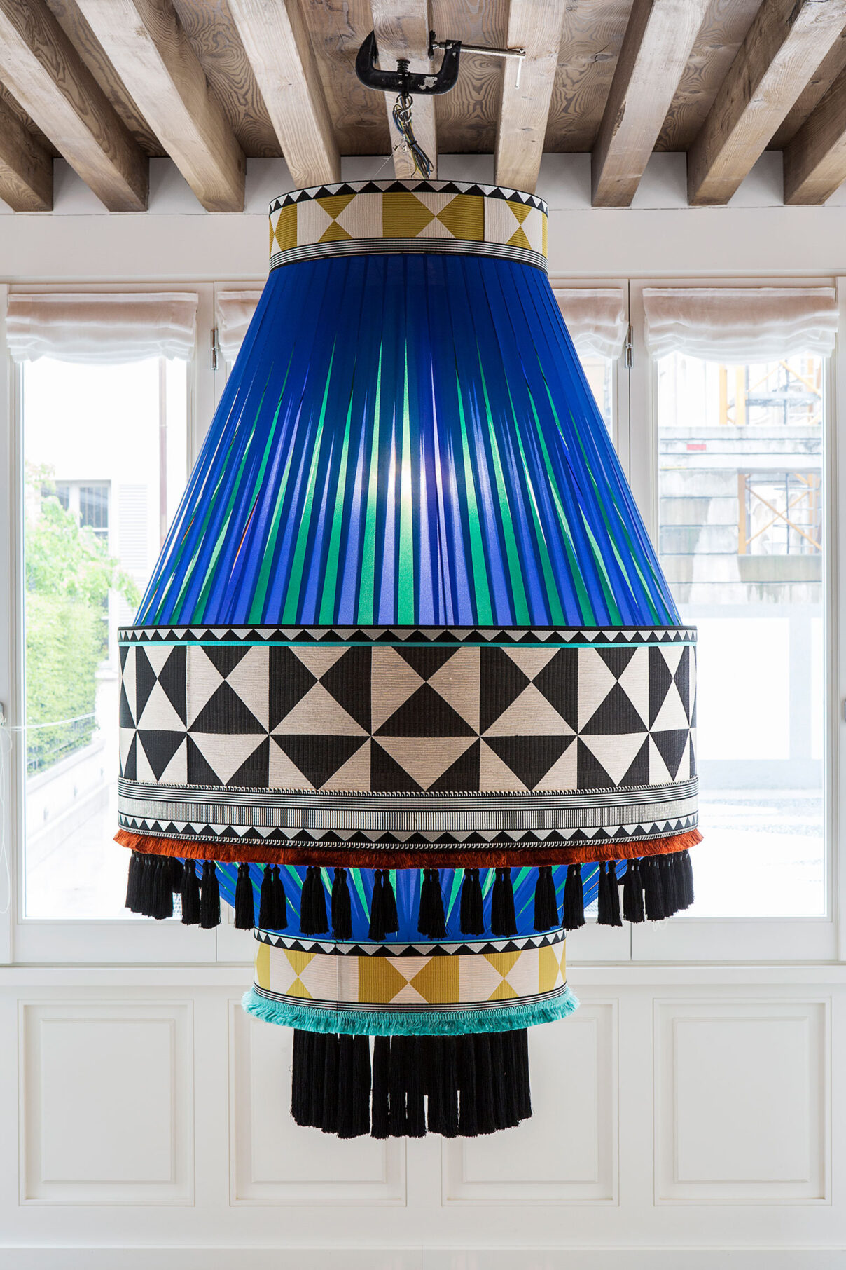 The Circus Chandelier was inspired by 18th-century decorative fixtures typically found in Bohemia's luxury homes and palaces.