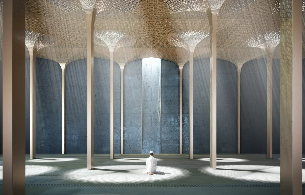 Lattice of Light: Amanda Levete Unveils a Modern Mosque for Abu Dhabi.