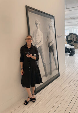 Suzanne Lovell at Ralph Pucci's showroom in New York