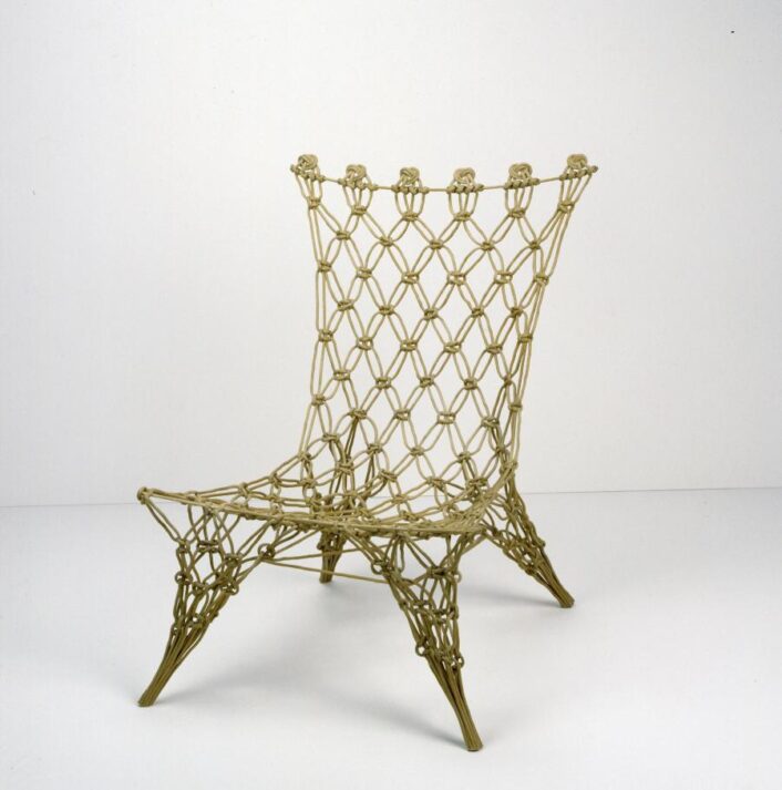 Macramé was a popular handicraft pastime in the 1970s, but has since acquired a somewhat fusty image.