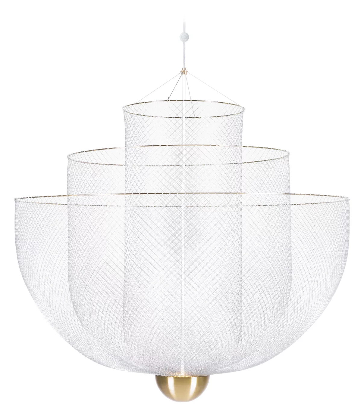 Meshmatics Chandelier, available in two sizes.