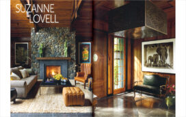 Andrew Martin book spread featuring Lakeside residence designed by Suzanne Lovell