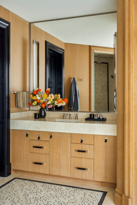 'His' bathroom of Naples penthouse designed by Suzanne Lovell