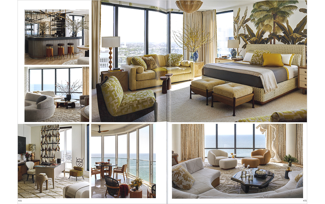 Andrew Martin book spread featuring Naples, FL residence designed by Suzanne Lovell
